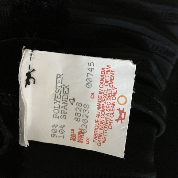 New JS Collections Black mesh & velvet evening top - Picture 8 of 8